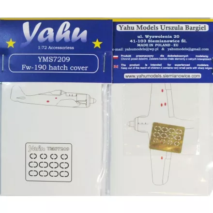 Yahu Models Fw-190 hatch cover (Eduard)