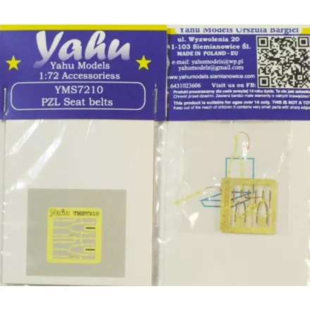 Yahu Models PZL seat belts