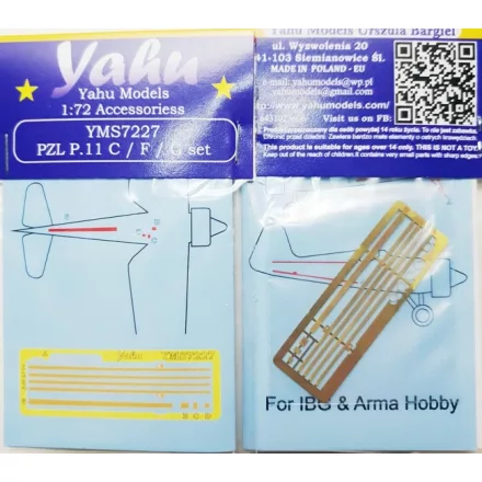 Yahu Models PZL P.11 C/F/G set (AZ Model ,  Hasegawa , Revell , AML)