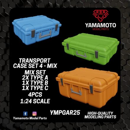 Yamamoto Model Parts Transport Case Set 4 - Mix Set