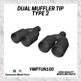   Yamamoto Model Parts Dual Muffler tip Type 2 kipufogó kiegészítő