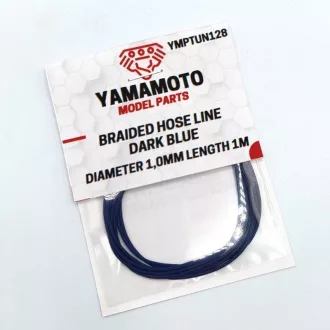   Yamamoto Model Parts Braided Hose Line Dark Blue 1,0mm / 1m modellező vezeték