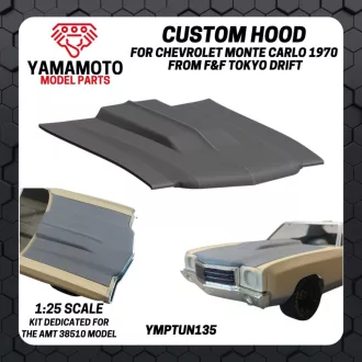   Yamamoto Model Parts Custom Hood for Chevrolet Monte Carlo 1970 from "The Fast and The Furious Tokyo Drift" Movie autómakett kiegészítő
