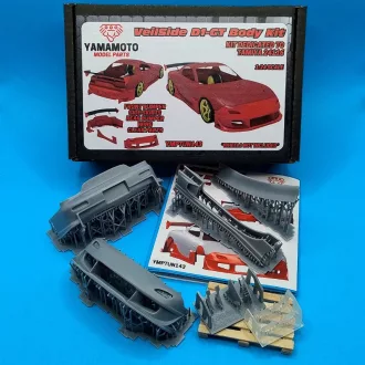   Yamamoto Model Parts Mazda RX-7 - Veilside D1-GT Body Kit (for Tamiya 24116 Kit) átalakító készlet