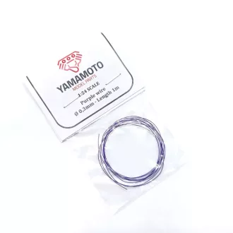   Yamamoto Model Parts Purple wire 0,3 mm Lenght 1m modellező vezeték