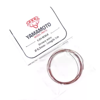 Yamamoto Model Parts Brown wire 0,3mm 1m modellező vezeték