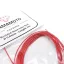 Yamamoto Model Parts Braided Hose Line Red 0,8mm 2m modellező vezeték