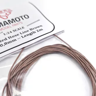   Yamamoto Model Parts Braided Hose Line Brown 0,8mm 2m modellező vezeték