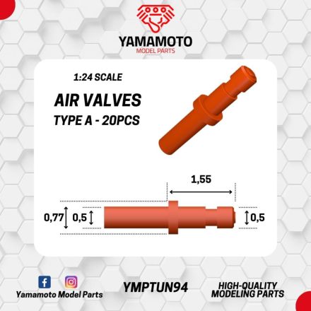 Yamamoto Model Parts Air Valves Type A