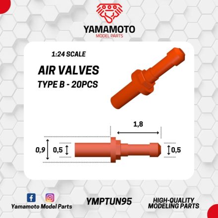 Yamamoto Model Parts Air Valves Type B