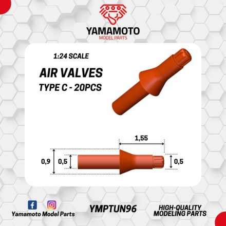 Yamamoto Model Parts Air Valves Type C