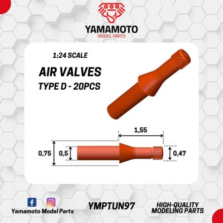 Yamamoto Model Parts Air Valves Type D