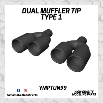   Yamamoto Model Parts Dual Muffler tip Type 1 kipufogó kiegészítő