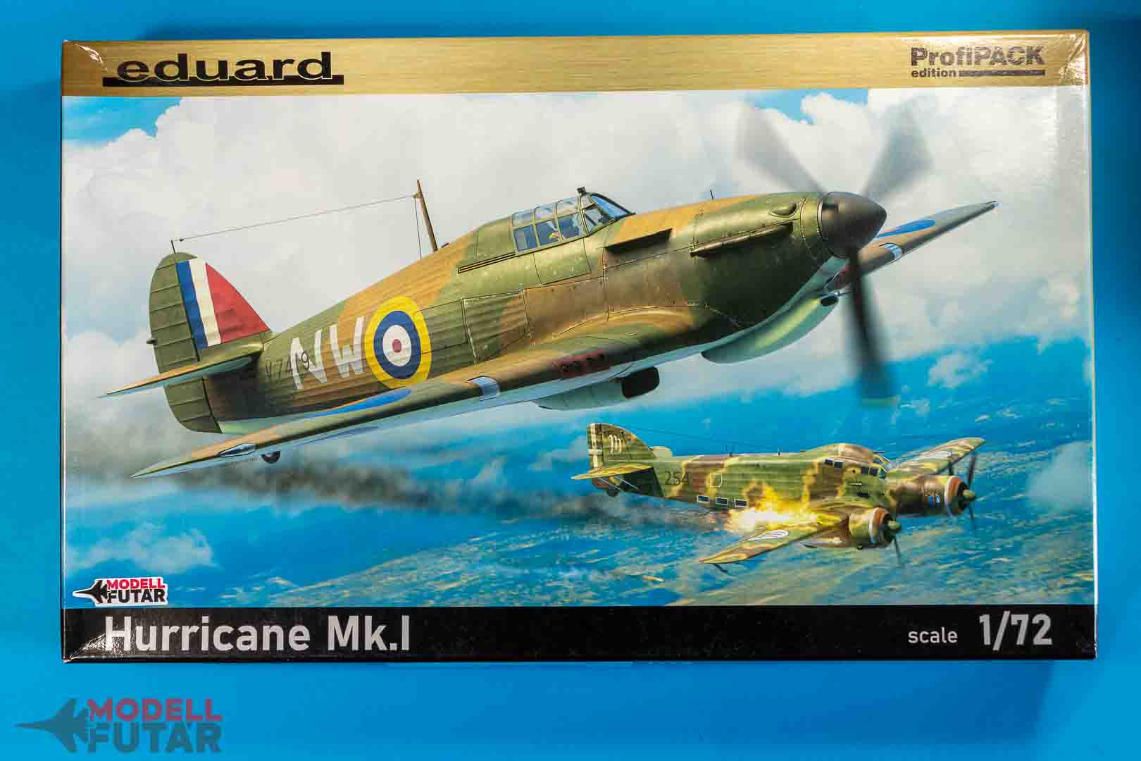 Dobozbontás – Eduard 1/72 Hurricane Mk I.